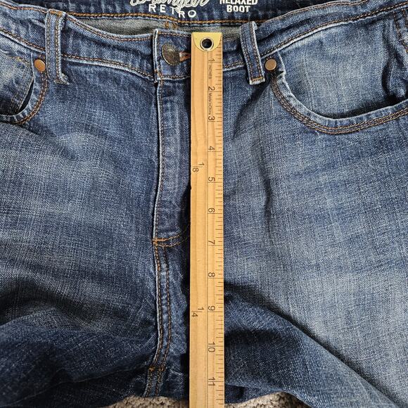 Wrangler Retro Jeans Mens 34X28 (Tag 36X30) Blue Relaxed Boot Cowboy Western - Picture 7 of 10